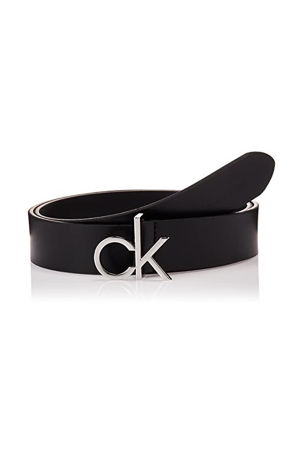 Calvin Klein Low Fix Belt 30MM Ensemble daccessoire dhiver, CK Black, 90 Femme
