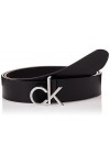 Calvin Klein Low Fix Belt 30MM Ensemble daccessoire dhiver, CK Black, 90 Femme