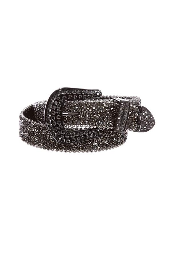 Ceinture de cowgirl avec strass étincelants pour enfant 28 mm, turquoise, 71 cm