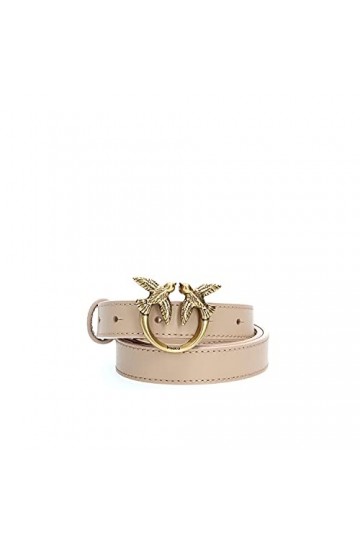 Pinko Love Berry Hips Simply Belt H2 Ceinture, R43-Rouge Pur, M Femme