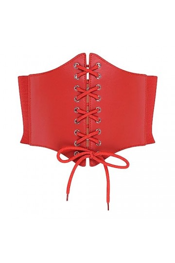 BlackButterfly Elastique Halloween Cosplay Costume Taille Attache Serre-taille Corset Ceinture Rouge, XL 