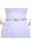 Azaleas Ceinture de mariage avec strass - Ceinture de mariée - Robe de mariée - Ceinture à paillettes - Cristal S09 - - Tai