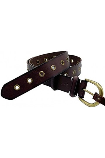 FRYE Ceinture en Cuir pour Femme 25 mm, Marron