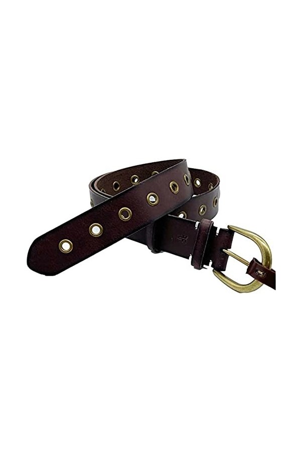 FRYE Ceinture en Cuir pour Femme 25 mm, Marron