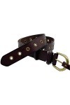 FRYE Ceinture en Cuir pour Femme 25 mm, Marron