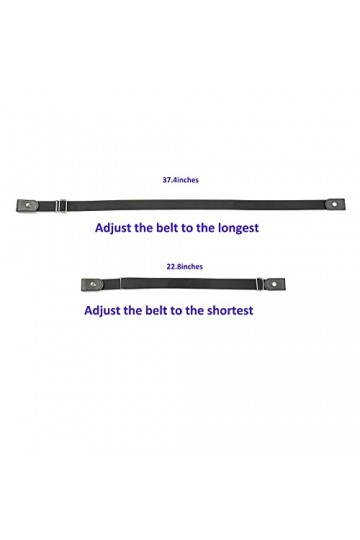 MSTOKIN Ceinture sans boucle pour femme et homme, ceinture élastique invisible sans boucle pour pantalons, jeans, robes de fe