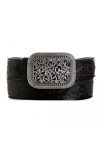 Ariat Ceinture noire avec boucle en strass, noir, X-Large