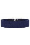 Syuer Womens Vintage Wide Elastic Stretch Waist Belt Retro Cinch Belt XXXL 43"-51" , Navy 