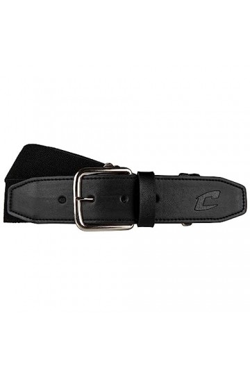Champro élastique Ceinture de baseball avec Tab synthétique 3,8&nbsp;cm, Homme, noir, 24-48-Inch