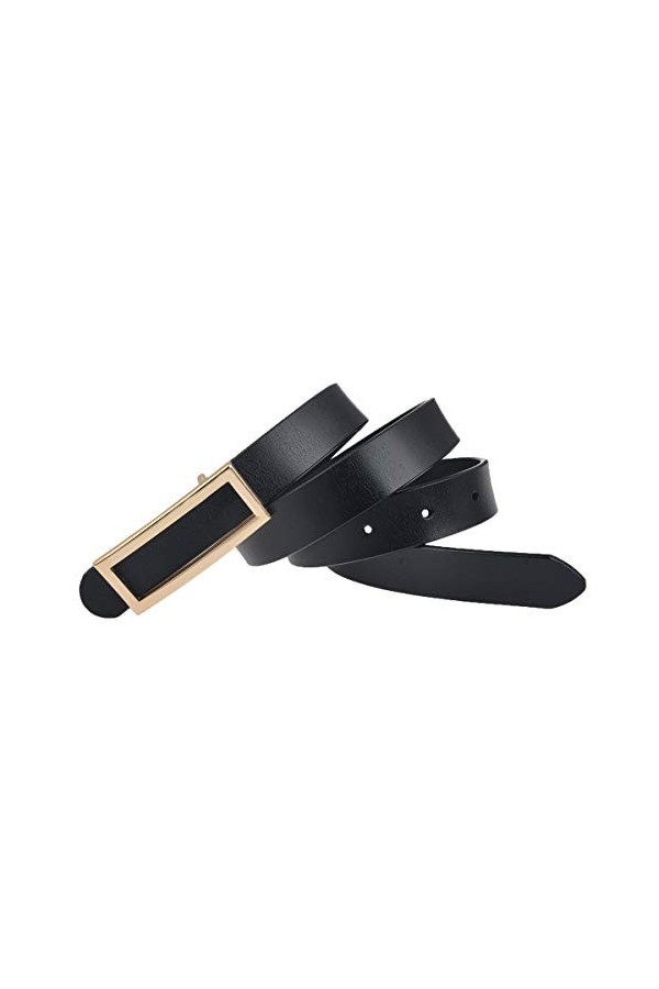INSIGHTER Ceinture en cuir véritable pour femme - Pour jeans et pantalons - Largeur : 2,3 cm - Noir, rouge, marron, blanc - N