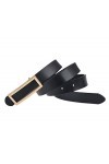 INSIGHTER Ceinture en cuir véritable pour femme - Pour jeans et pantalons - Largeur : 2,3 cm - Noir, rouge, marron, blanc - N