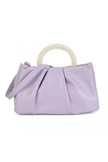 Valleycomfy Pochette pour femme avec perles et nuage - Élégant sac de mariée - Sac à main de mariage - Sac de soirée - Sac à 