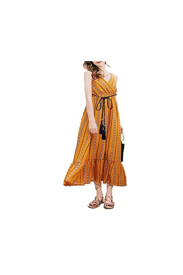 Smallterm Ceinture tissée à pompons avec nœud décoré - Bleu marine, bleu marine, S