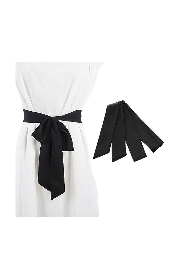 Ceintures femme Ceinture de mariée en Satin Classique Belt Ruban pour Les Femmes Occasion spéciale Robe, Mariage Noeud Papill