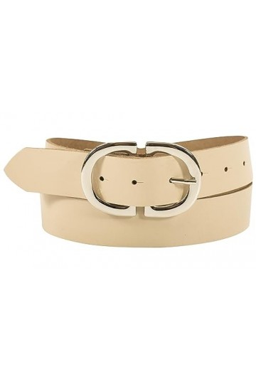 fashionchimp Basic Damengürtel aus 100% echtem Leder, Ledergürtel mit eleganter Doppelschließe, Breite ca. 3,3cm, Made in Ger