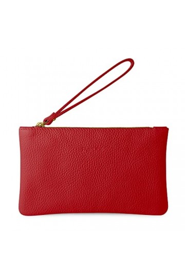 Parubi Pochette à Main Petite pour Femme, Mini Sac à Main en Cuir Souple Véritable Fabriqué en Italie, Pochette avec Cordon e