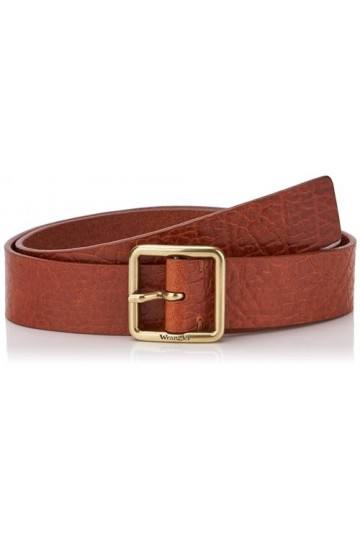 Wrangler Square Buckle Belt Ceinture, Cognac, 75 aux Femmes