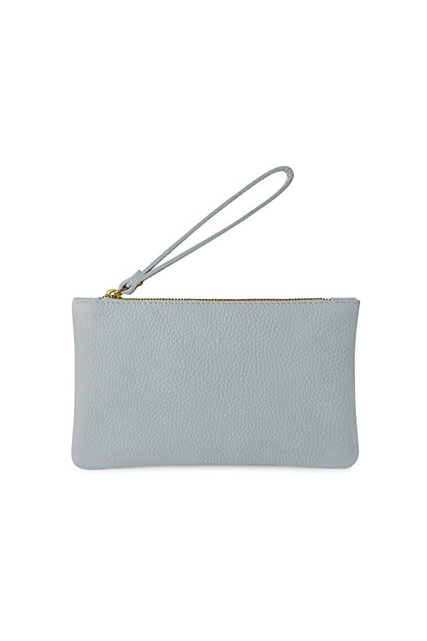 Parubi Pochette à Main Petite pour Femme, Mini Sac à Main en Cuir Souple Véritable Fabriqué en Italie, Pochette avec Cordon e
