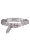 Dubulle Ceinture pour femme avec strass et perles - Pour robe de mariage sexy - Chaîne de taille de 105 cm - Cadeau idéal - A