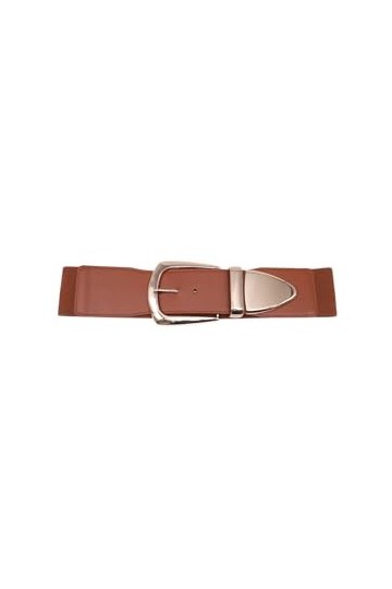 QUEEN HELENA Ceinture Élastique Élégante pour Femme CI031 marron, Taille unique