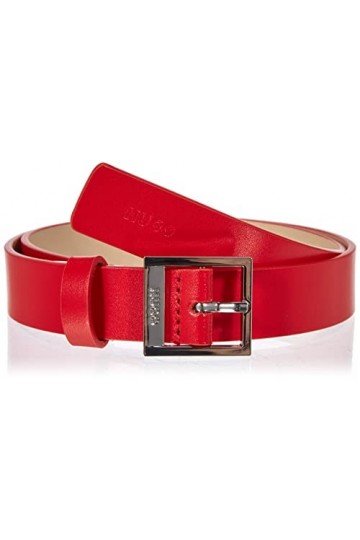 HUGO Ceinture Haze pour femme, 2,5 cm, Bright Red621, 100