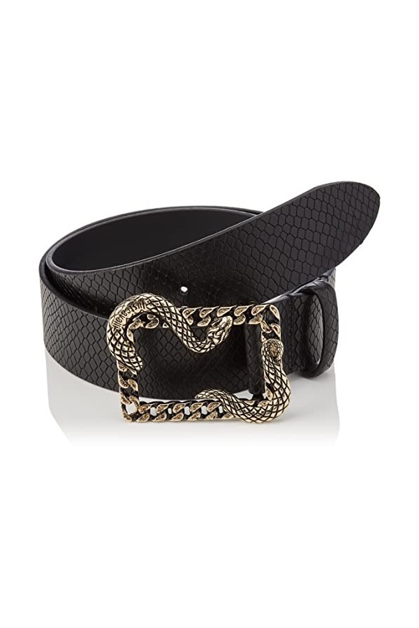 Just Cavalli Ceinture pour Femme, 900 Noir, 75 cm