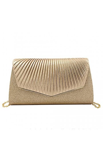 Fiotha Sac à Main de Soirée Etincelant Pour Soirée,Pochette Soiree,Femme de Style Enveloppe,Pochette de Mariage Paillettes,Po