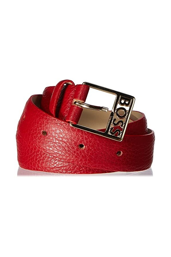 BOSS Alicia Belt 2,5cm-G Ceinture, Medium Red613, 70 Femme