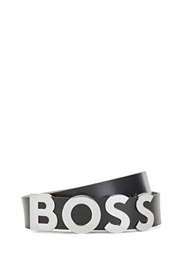 BOSS Ceinture Bold de 3,5 cm, Open Brown242, 55 Femme