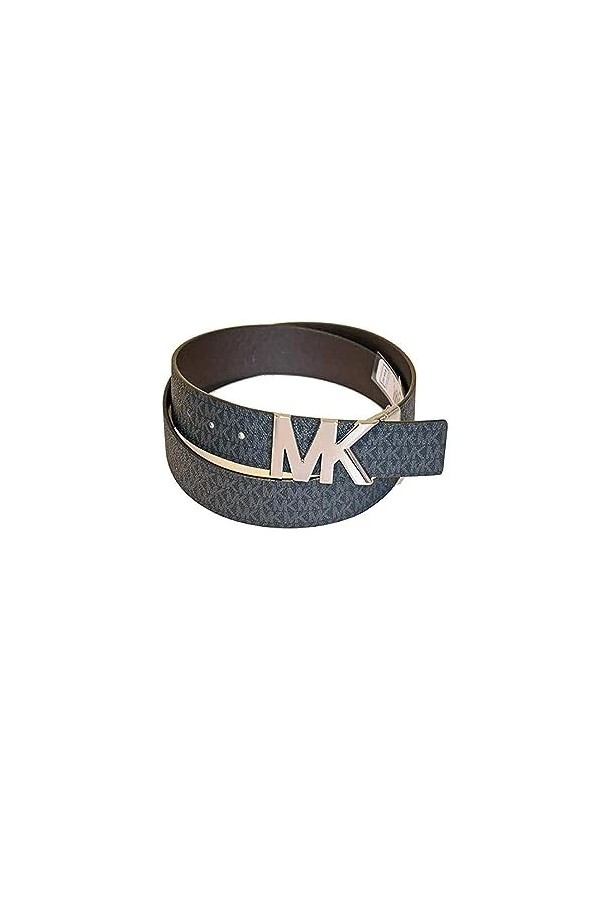 Michael Kors Signature 558732 Ceinture à boucle réversible, noir, Medium