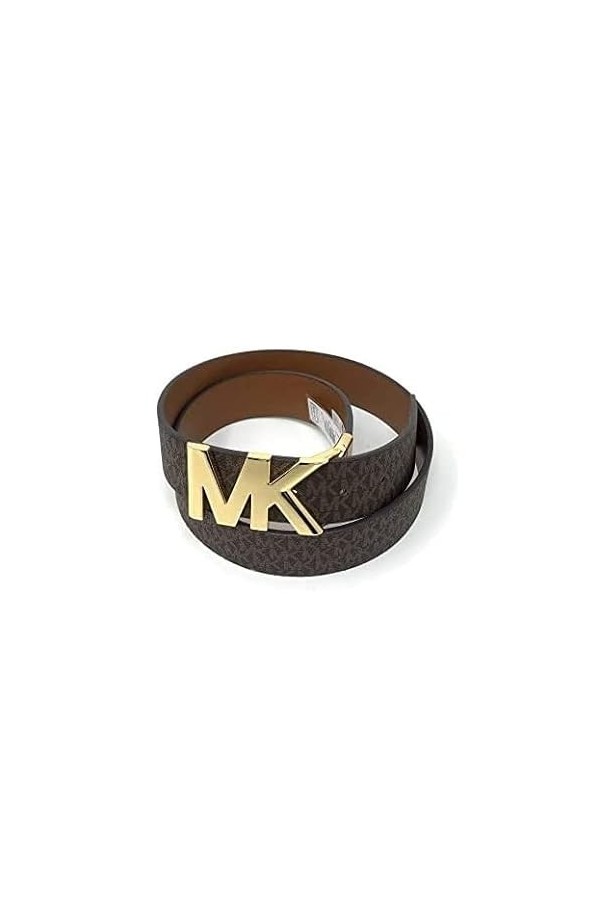 Michael Kors Signature 558732 Ceinture à boucle réversible, noir, Medium