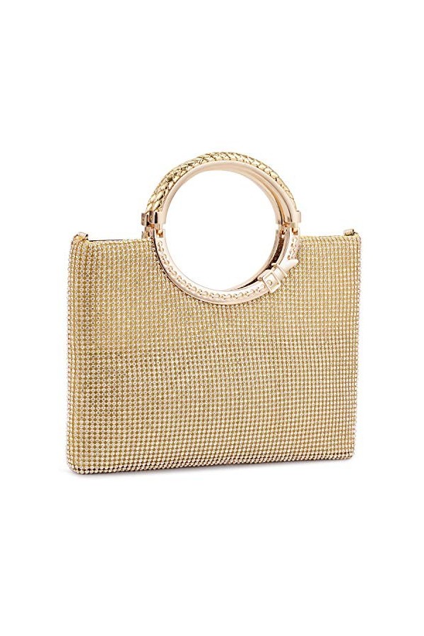 BAIGIO Strass Embrayage Sacs a Main pour Femmes Sacs de Soiree Sparkly Purse Bling Wedding Clutch Glitter Crossbody Sac a Ban