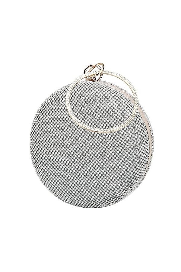 BAIGIO Strass Embrayage Sacs a Main pour Femmes Sacs de Soiree Sparkly Purse Bling Wedding Clutch Glitter Crossbody Sac a Ban