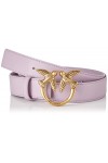 Pinko Love Berry H3 Belt Vello Set Ceinture, D28q_Beige Safari-Antique Gold, M Femme