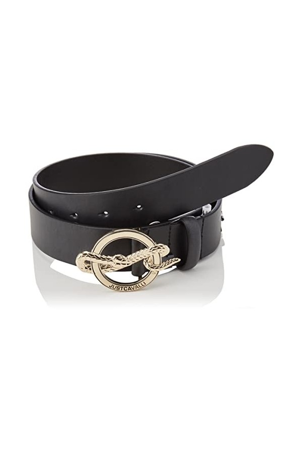 Just Cavalli Ceinture pour Femme, 900 Noir, 95 cm