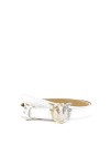 Pinko Love Berry H2 Belt Vitello BOR Ceinture, Z14h_White-Double Color, M Femme