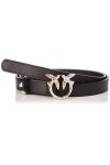 Pinko Love Berry H2 Belt Vitello BOR Ceinture, Z14h_White-Double Color, M Femme