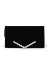 EVEOUT Pochettes et clutches pour Femmes Pochette de soirée en velours Sac à main enveloppe avec chaîne Bourse pour Banquet F