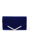 EVEOUT Pochettes et clutches pour Femmes Pochette de soirée en velours Sac à main enveloppe avec chaîne Bourse pour Banquet F