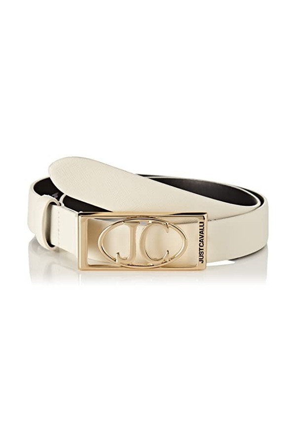 Just Cavalli Ceinture pour Femme, 103 Ivory, 80 cm