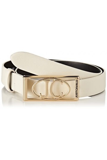 Just Cavalli Ceinture pour Femme, 103 Ivory, 80 cm