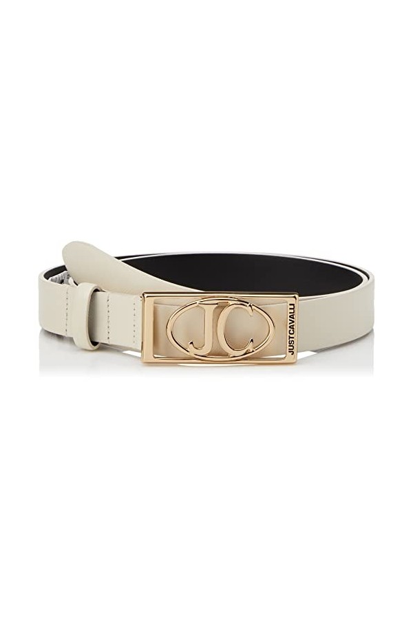 Just Cavalli Ceinture pour Femme, 103 Ivory, 90 cm