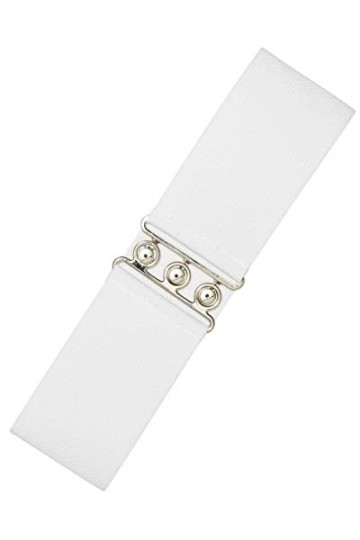 Ro Rox Large Ceinture Vintage Rétro Élastiquée pour Femmes - Taille 36-56 Gris charbon, Medium 