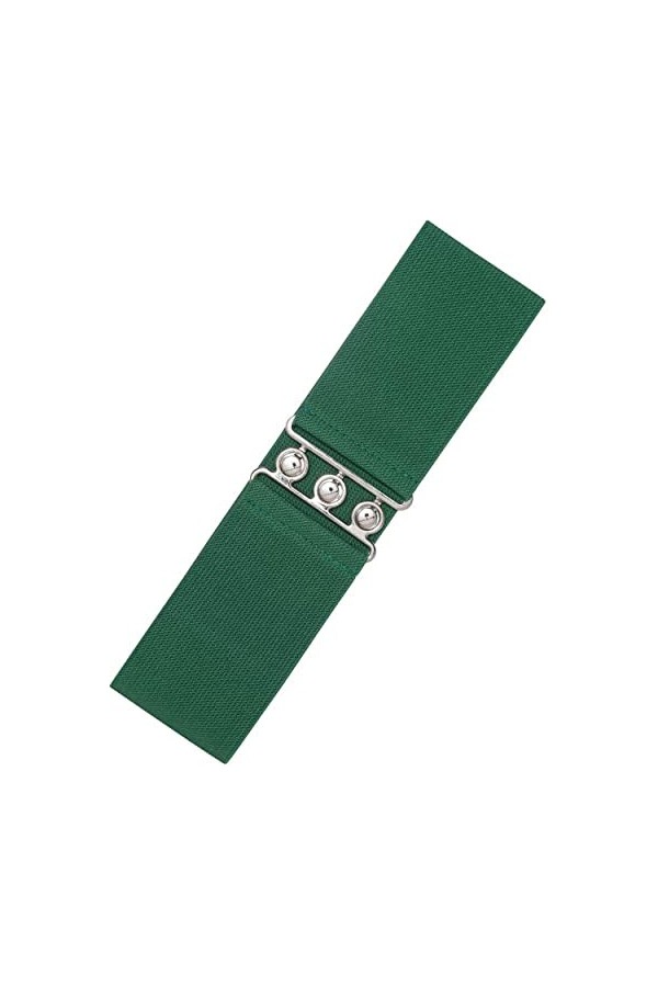 Ro Rox Large Ceinture Vintage Rétro Élastiquée pour Femmes - Taille 36-56 Gris charbon, Medium 