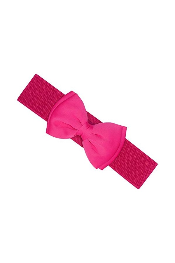 Ro Rox Ceinture Large De Rétro Vintage Élastiquée - De Nombreuses Couleurs - Taille 36-56 - Vert - L