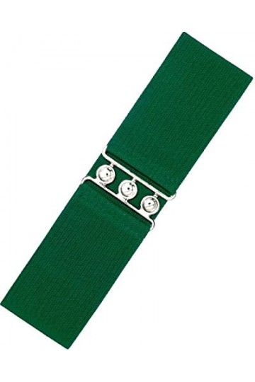 Ro Rox Ceinture Large De Rétro Vintage Élastiquée - De Nombreuses Couleurs - Taille 36-56 - Vert - S
