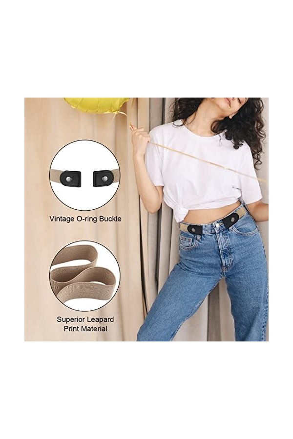 SIOPPKIK Confort Ceinture Élastique Pour Femmes Hommes Sans Boucle Sans Bosse Ceinture Invisible Cadeau De Vacances