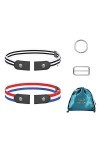 Aojun Lot de 2 ceintures élastiques pour femme, ceinture sans boucle, ceinture élastique réglable pour homme ou femme, ceintu