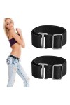 dentedeleao Ceinture Élastique sans Boucle pour Femmes et Hommes, Ceinture Stretch Invisible pour Un Confort Élevé, Ceinture 
