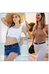 TIESOME Ceinture Invisible Femme, No Show Femme Ceintures Extensibles Ceinture Élastique Réglable No Show Ceinture Ceinture W
